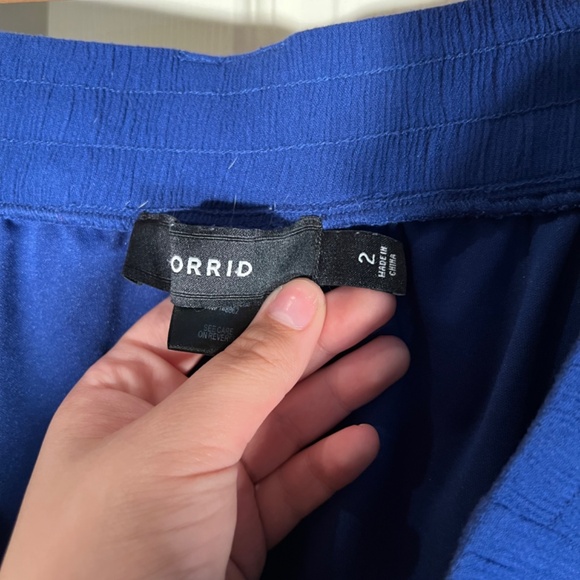 Torrid Blue Cropped Palazzo Pants Size 2X - Picture 2 of 2